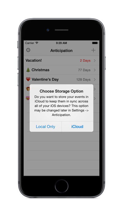 Anticipation iCloud Support